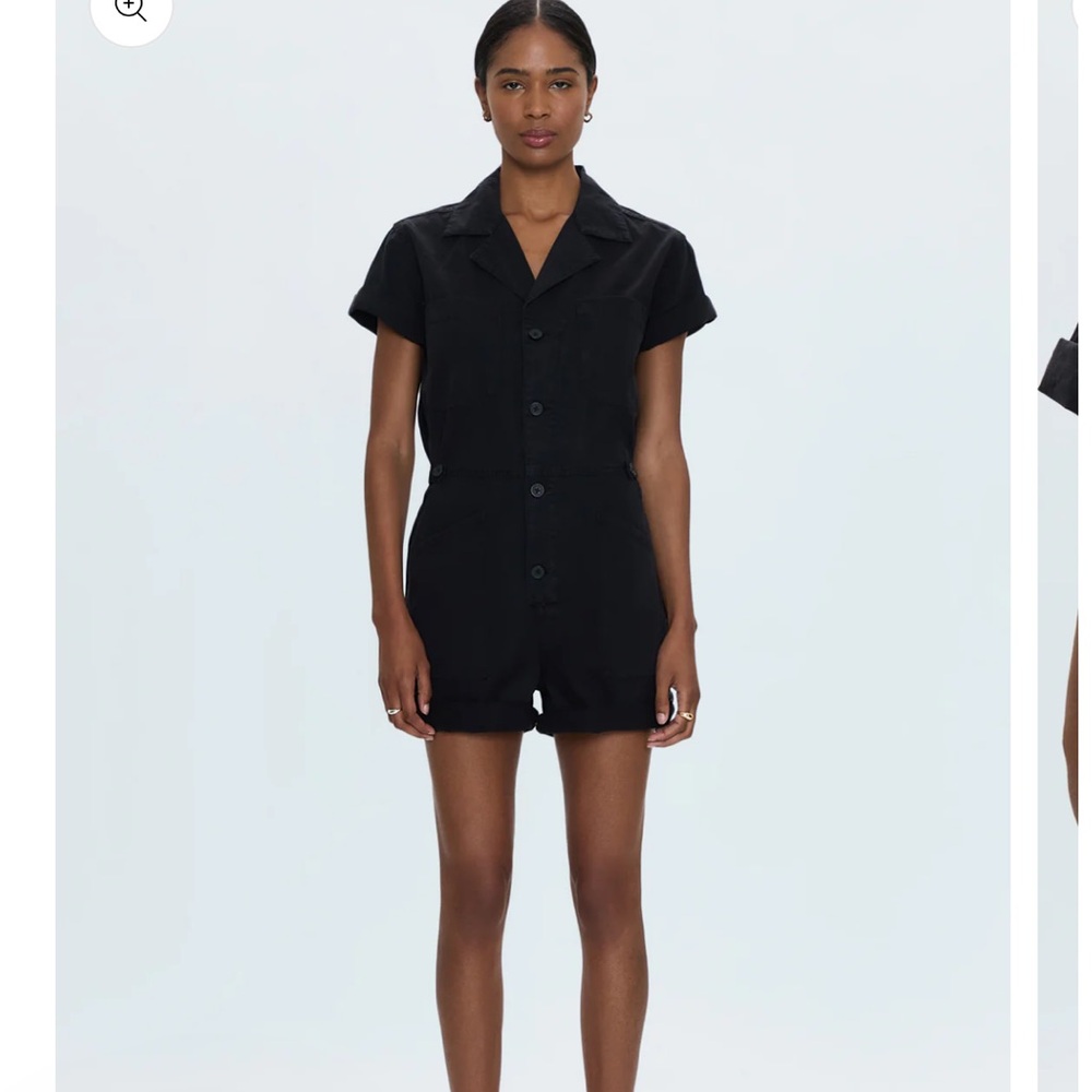 Pistola Black Button-Up Jumpsuit